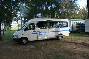 Our campervan in Kangeroo Valley