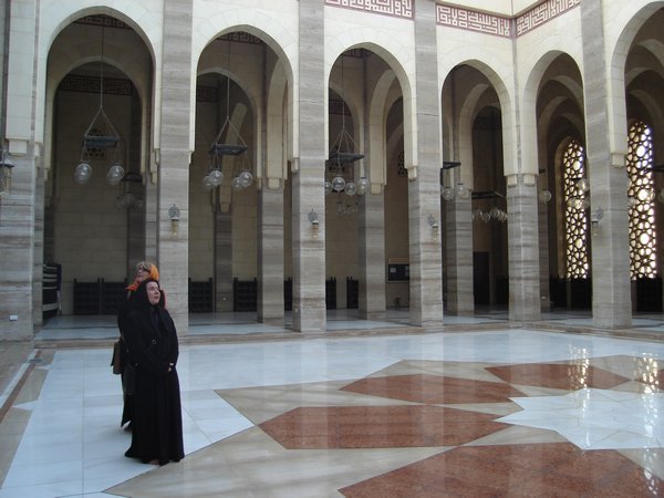 The Mosque interior is quite stunning - here is the courtyard