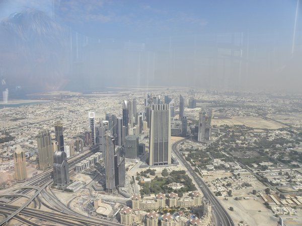 From the op of the Al Khalifa Tower - not much grass to be seen...