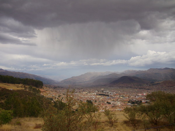 the rain on cusco