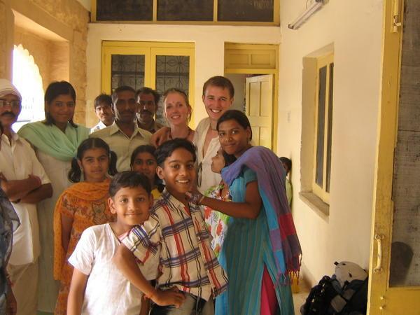 Grace and I and our adopted indian family