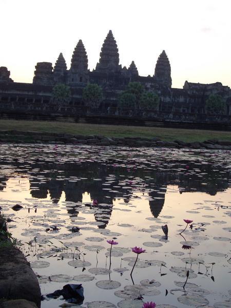Angkorwat at reflecting pond