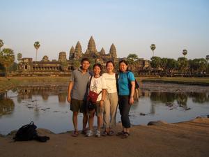 Group photo at Angkorwat before sunset