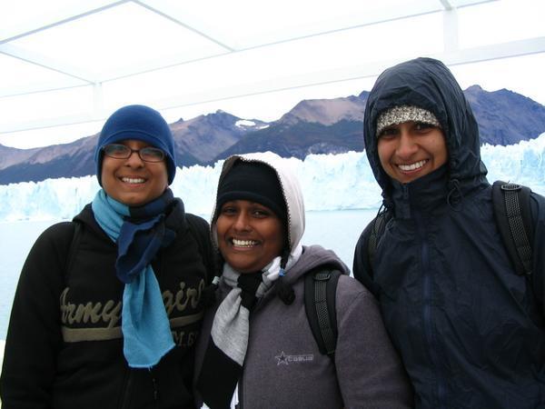 in front of the moreno glacier