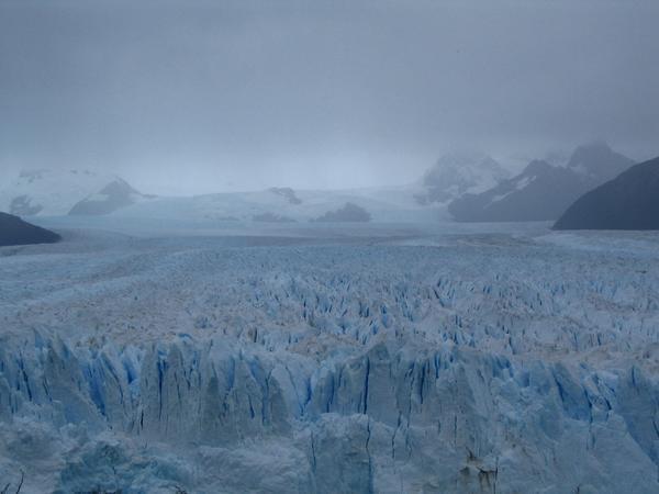 view of top of the glacier