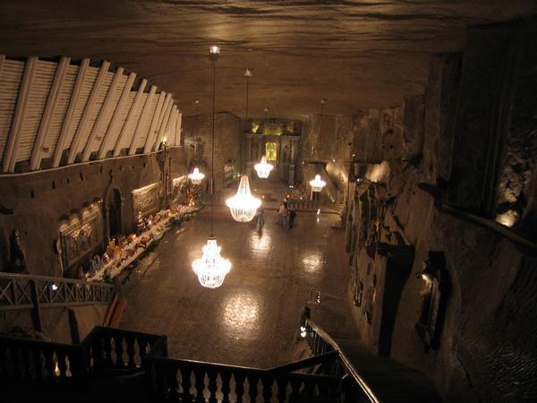120m underground in a 700 year old salt mine