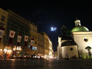 Stare Miasto in the moonlight