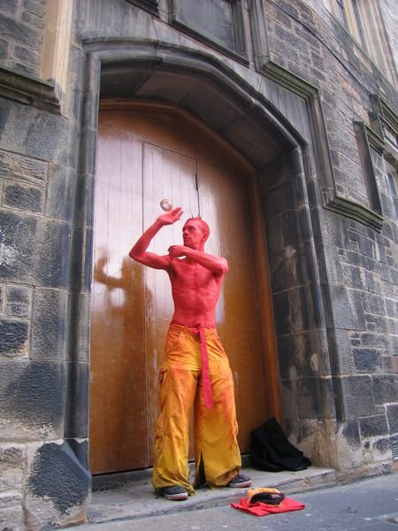 Street performer, Edinburgh Festival
