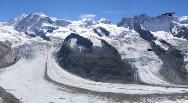 Looking due south from Gornergrat