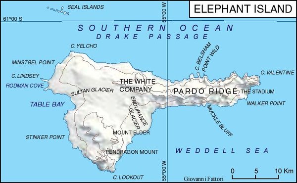 Elephant Island Map