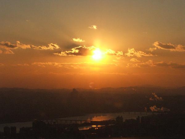 The sunset from Namsan tower