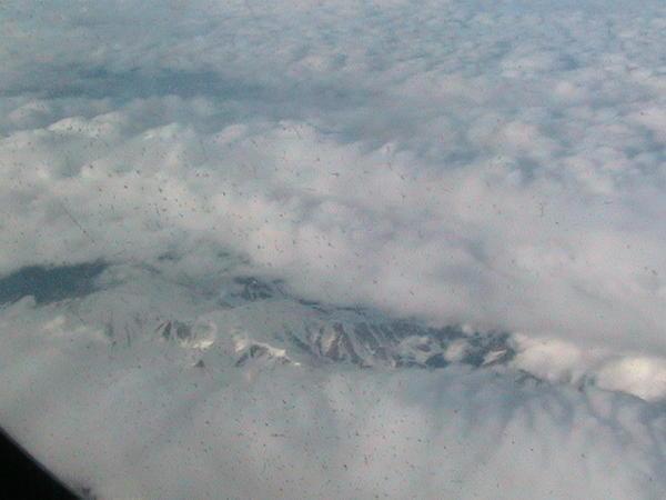 Flying over Iran