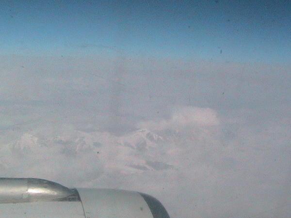 Hindu Kush mountains from the air