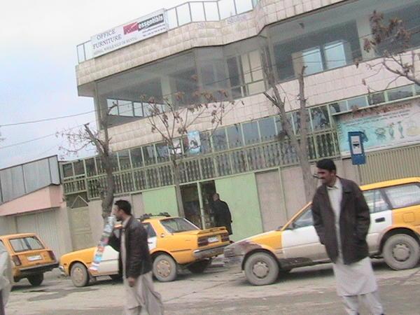 Driving through Kabul