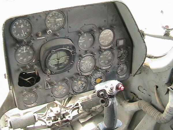 Inside of Russian helicopter cockpit 2