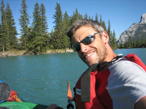 Messing about on the Bow river, Banff
