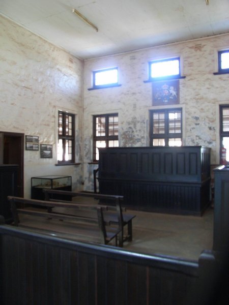 The Court House at Cossack - full of interesting pioneer history