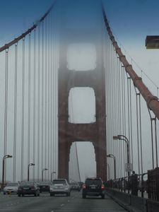The Golden Gate bridge is there somewhere...!