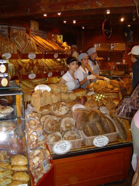 Fresh breads of many varieties