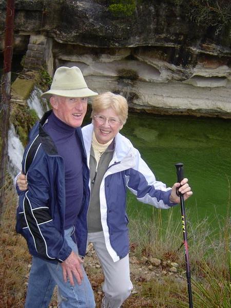 Jim and Joan along Bear Creek