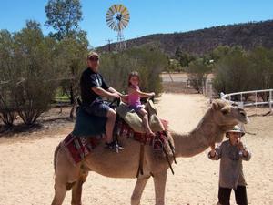Kiera's camel ride