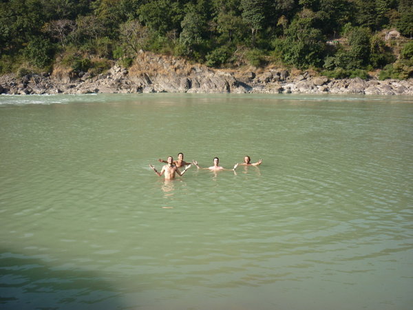Swimming in the Ganges