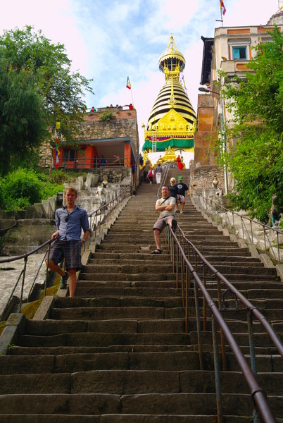 Steps to monkey temple