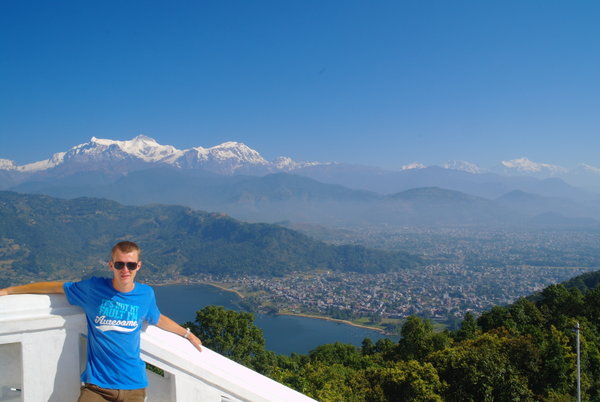 View from peace pagoda in Pokhara