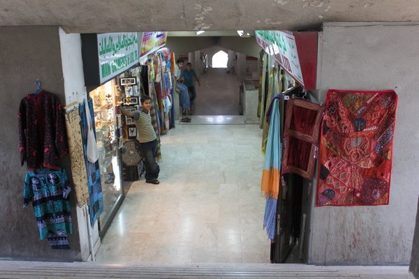 The upper hallway in the souq