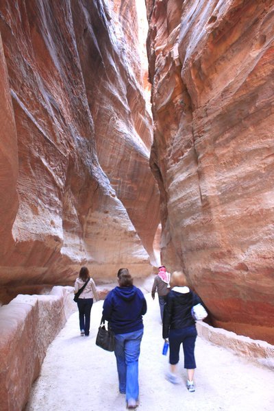 Our journey down the Siq