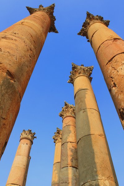 the columns - Jerash