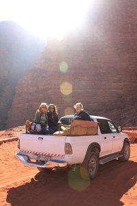 Our ride into Wadi Rum