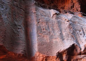 Wadi Rum - Petro glyphs