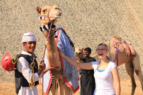 Alicia and camel
