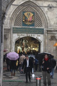 me in front of Turkish bazaar