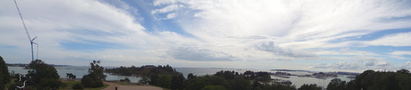 Panoramic shot from the Observatory Hill