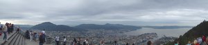 Panoramic Sweep of Bergen from Funicular stop
