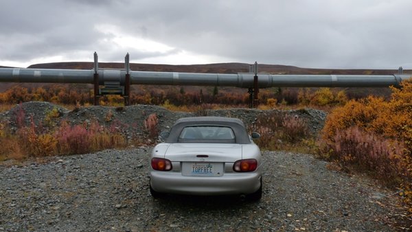 drove right up to the pipeline!