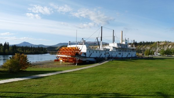 The Klondike ship in Whitehorse