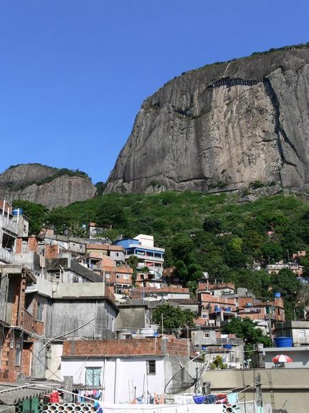Mountains around the favela
