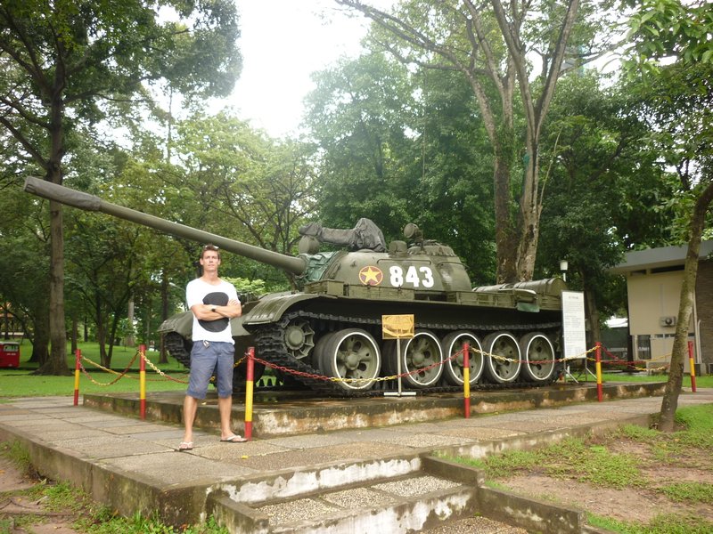 Tank at Reunification Palace