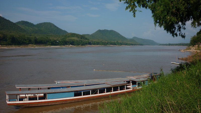 Long Tail Boats on the Mekong