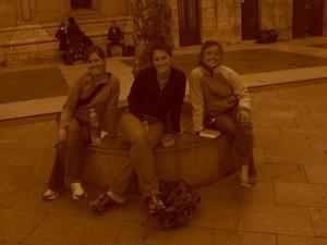 Hanging out in another Plaza in Oviedo