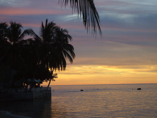 Sunset from the Yacht Club - Honiara