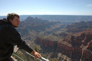 Alec views the Grand Canyon