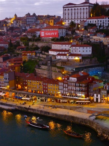 Porto as evening settles in