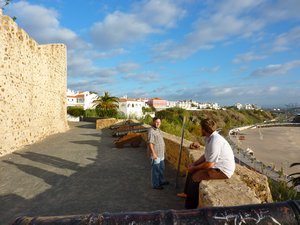 Outside the castle walls at Sines