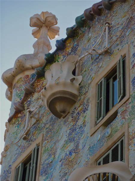 A detail of Gaudi's Casa Batllo