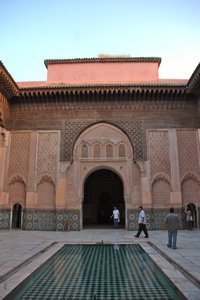 The central courtyard at the Mederse