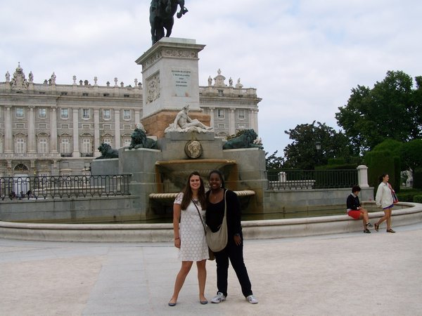 In front of the Palacia Real
